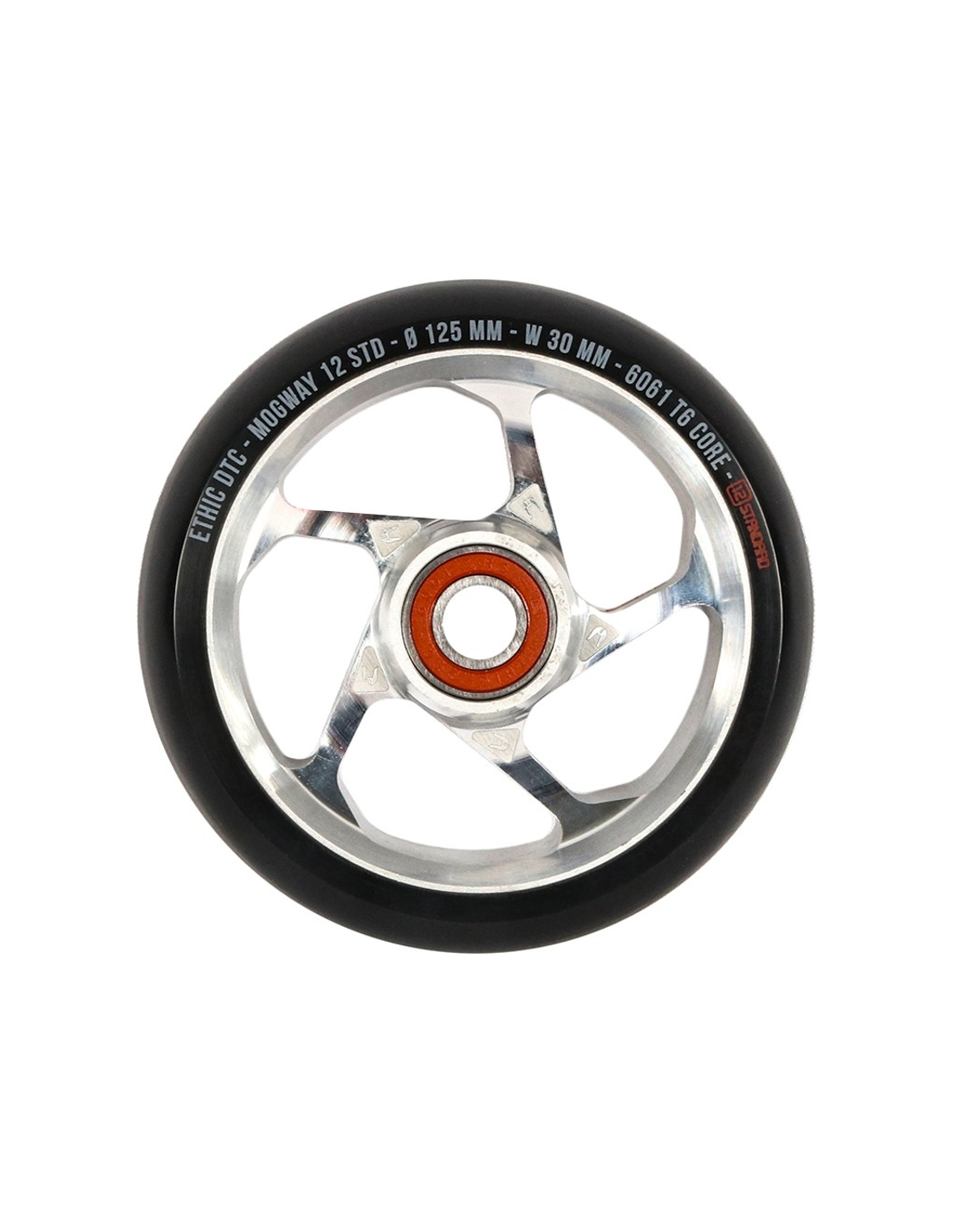 ETHIC MOGWAY 12STD 125MM X 30MM WHEEL IN RAW FINISH