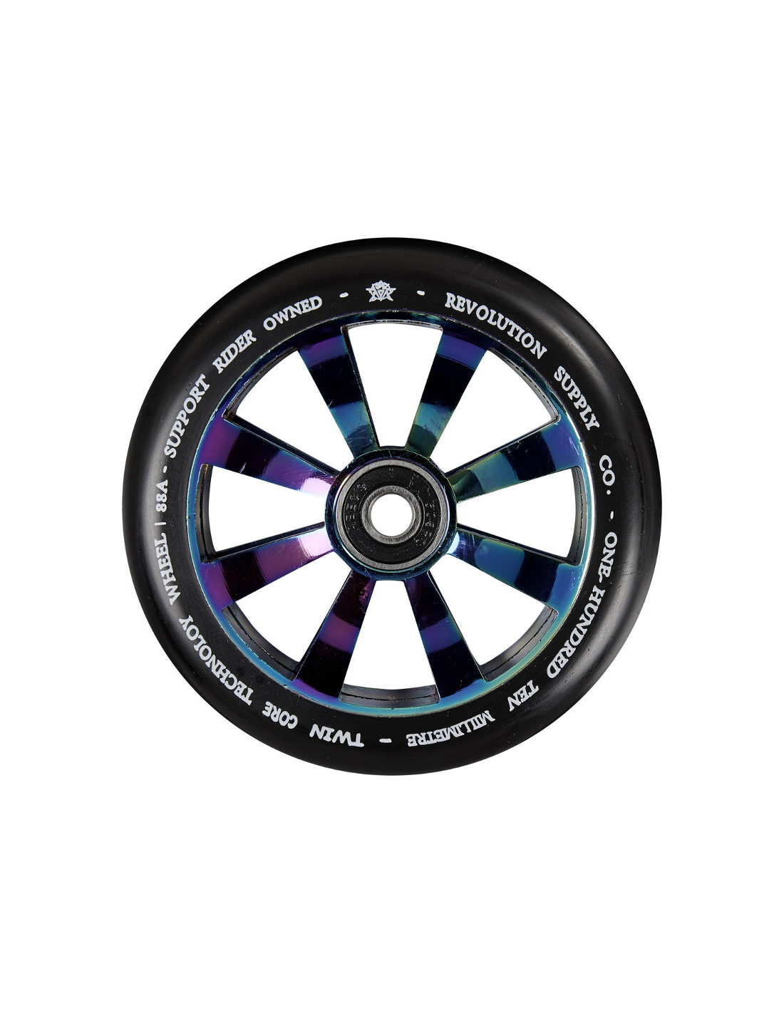 Revoluton Supply Wheel Twin Core 110mm Rainbow